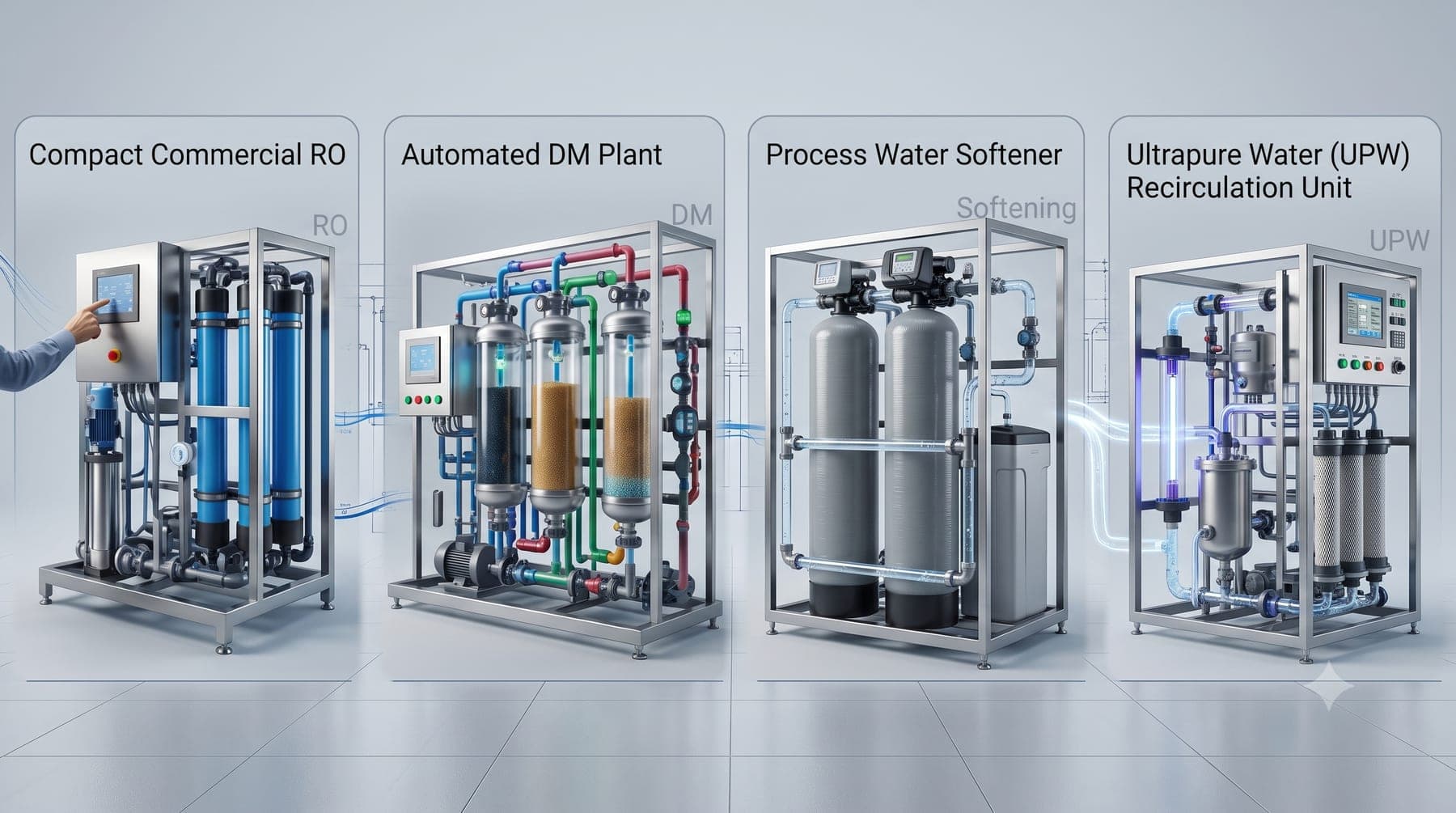 Water treatment plant equipment